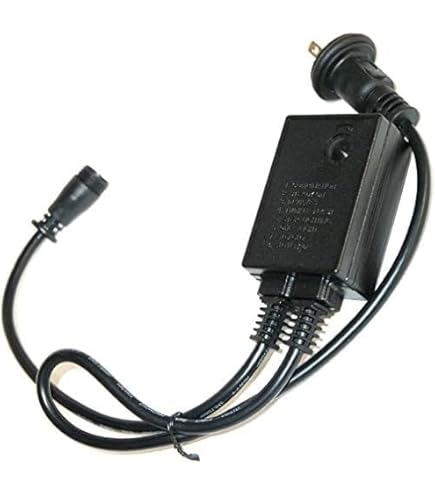 LEDストリングライト 電源アダプター付き 2個セット Amazon | 8モードライト メモリー付き LED変圧器 30V コントローラー